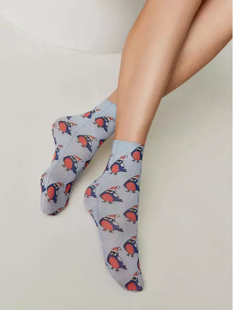 Женские новогодние носки fantasy new year 612 mix, 21С-151/1СП, 36-39 (23-25), CONTE ELEGANT,  - 2