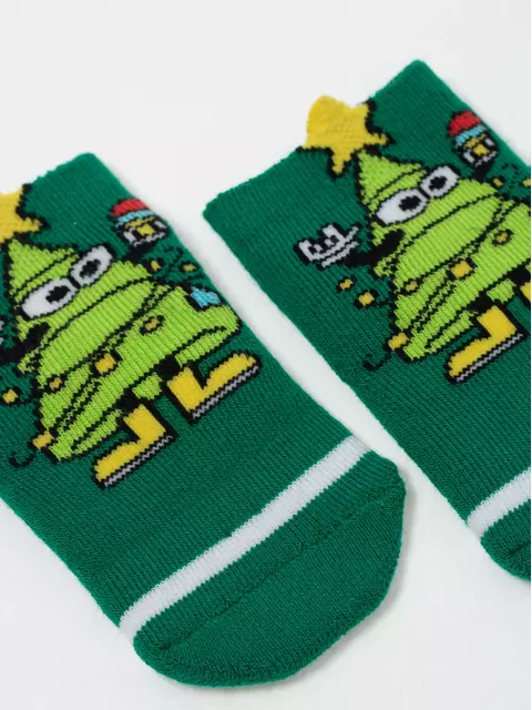 Детские новогодние носки (махровые) new year 910, 21С-62СП, 9-10, CONTE-KIDS,  - 3