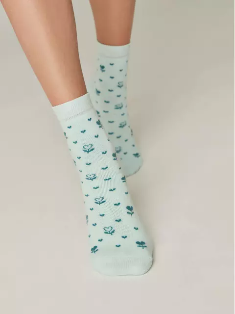 Носки женские comfort (махровые) 434 бледно-бирюзовый, 7С-47СП, 38-39 (25), CONTE ELEGANT,  - 2