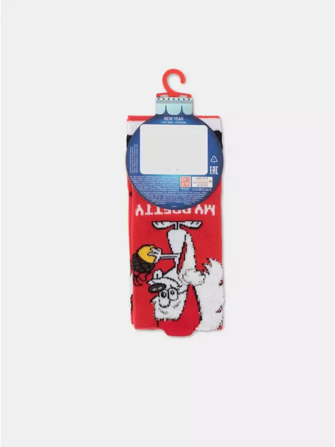 Детские новогодние носки new year 911 красный, 19С-64СП, 20-22, CONTE-KIDS,  - 5