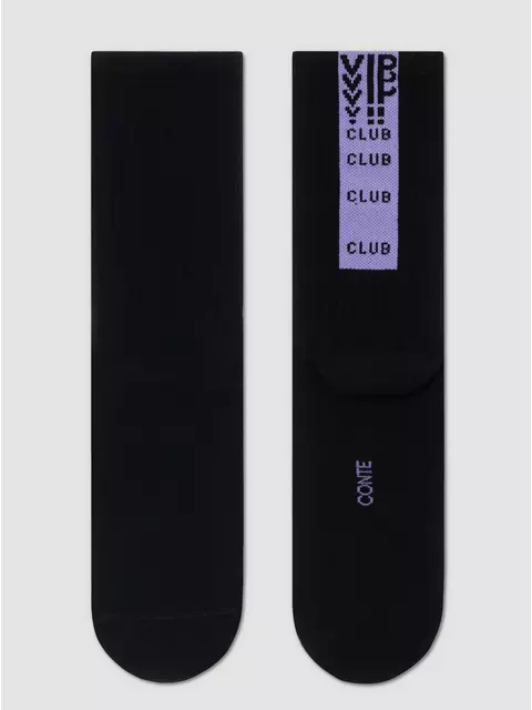 Носки женские (удлиненные) active 433 черный-сиреневый, 20С-20СП, 36-37 (23), CONTE ELEGANT,  - 5