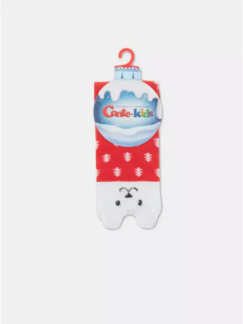 Детские новогодние носки new year 909 красный, 21С-67СП, 16-18, CONTE-KIDS,  - 4