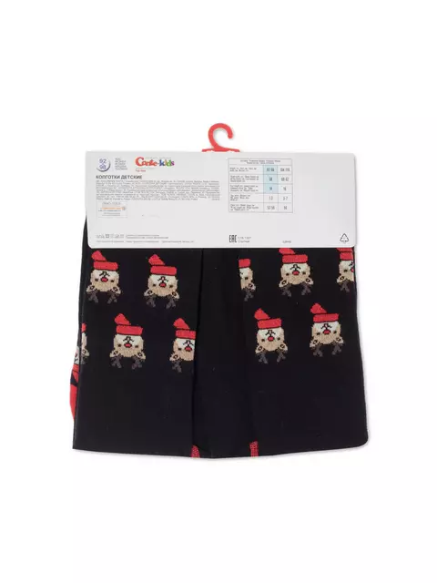 Детские новогодние колготки conte-kids new year 623 черный, 21С-31СП, 104-110 (16), CONTE-KIDS,  - 3