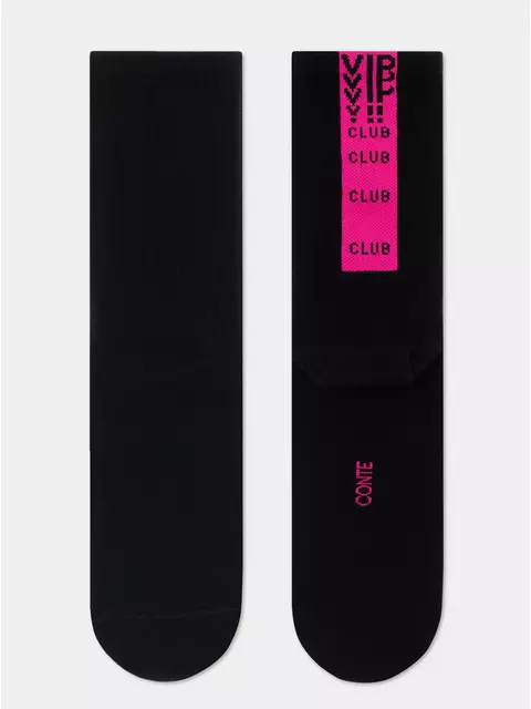 Носки женские (удлиненные) conte active 433 черный-розовый, 20С-20СП, 40-41 (27), CONTE ELEGANT,  - 4