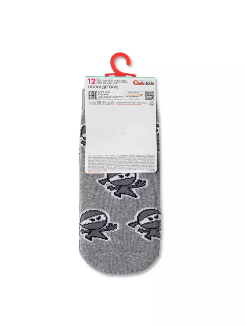 Носки детские махровые sof-tiki "ninja" 601 серый, 21С-13/1СП, 12, CONTE-KIDS,  - 3