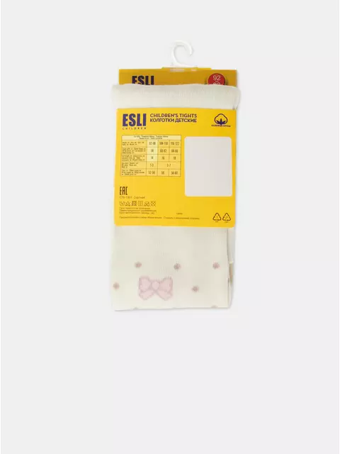 Колготки детские esli 591 молочный, 21С-72СПЕ, 104-110 (16), ESLI,  - 3