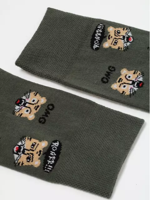 Носки мужские diwari happy 657 хаки, 17С-151СП, 40-41 (25), DIWARI,  - 3