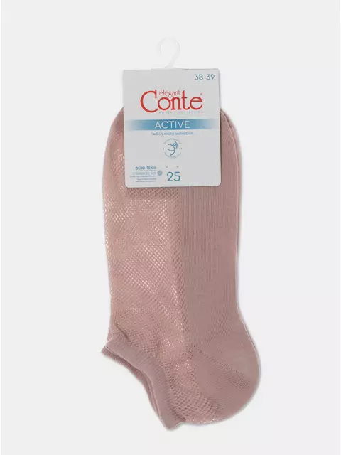 Ультракороткие женские носки active с сеточкой 277 пепельно-розовый, 21С-191СП, 36-38 (23-25), CONTE ELEGANT,  - 5