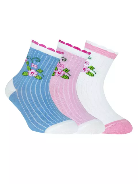 Носки детские conte-kids tip-top (стразы, люрекс) 249 голубой, 7С-45СП, 18, CONTE-KIDS,  - 2