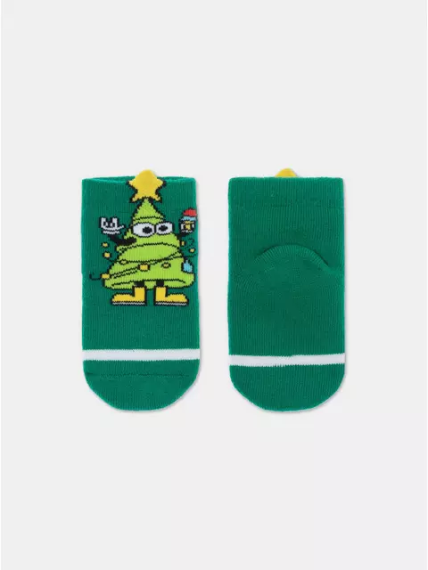 Детские новогодние носки (махровые) new year 910, 21С-62СП, 9-10, CONTE-KIDS,  - 2