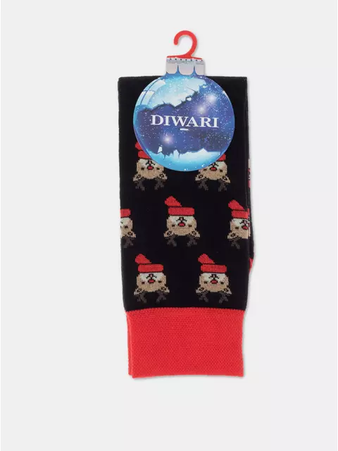 Мужские новогодние носки diwari new year 908 черный, 21С-71СП, 42-45 (27-29), DIWARI,  - 4