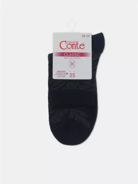 Носки женские хлопковые classic 530 черный, 15С-15СП, 36-37 (23), CONTE ELEGANT,  - 5