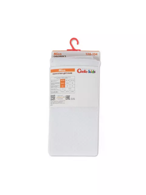 Ажурные детские колготки miss 616 белый, 20С-206СП, 104-110 (16), CONTE-KIDS,  - 4