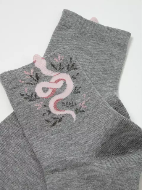 Носки женские хлопковые classic 537 серый, 17С-183СП, 36-37 (23), CONTE ELEGANT,  - 3