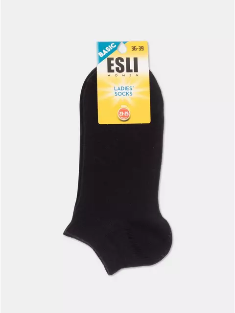 Носки женские (короткие) esli basic 18с-97/1спе 000 черный, 18С-97/1СПЕ, 36-39 (23-25), ESLI,  - 4