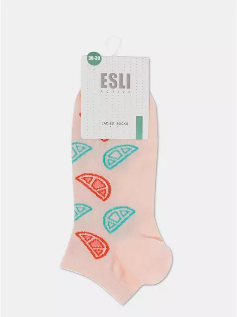 Носки женские хлопковые esli active (короткие) 533 персик, 22С-42СПЕ, 36-37 (23), ESLI,  - 5