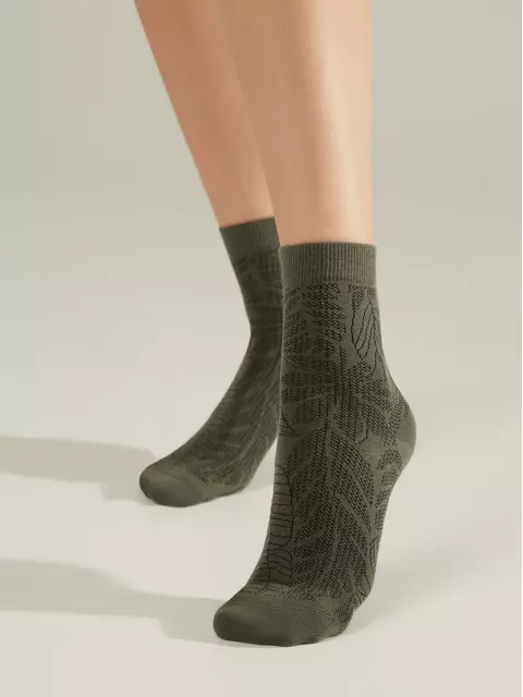 Носки женские хлопковые classic 530 хаки, 15С-15СП, 36-37 (23), CONTE ELEGANT,  - 2