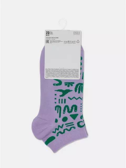 Носки женские хлопковые esli active (короткие) 534 сиреневый, 22С-42СПЕ, 38-39 (25), ESLI,  - 7