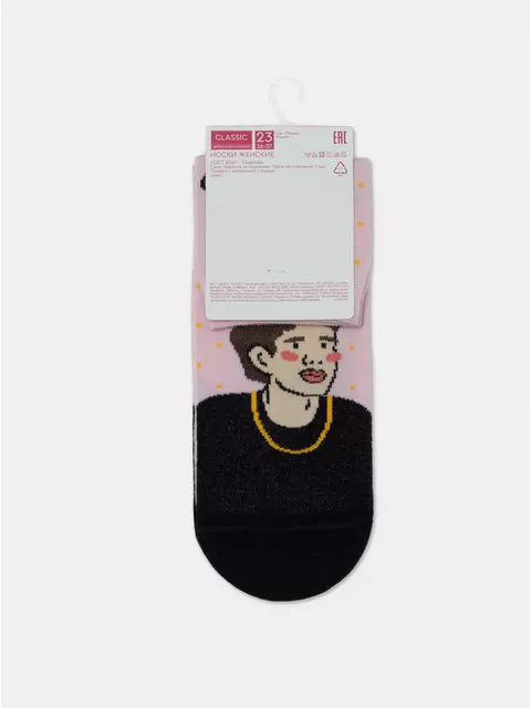 Носки женские хлопковые classic 535 светло-розовый, 15С-15СП, 36-37 (23), CONTE ELEGANT,  - 6