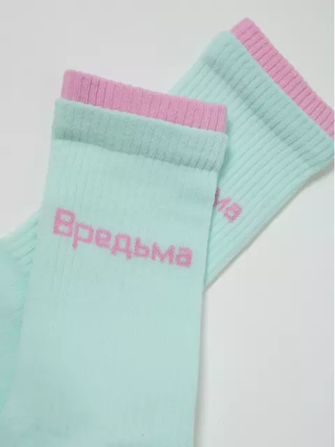 Носки женские хлопковые active (удлиненные) 488 бледно-бирюзовый, 22С-29СП, 36-38 (23-25), CONTE ELEGANT,  - 4