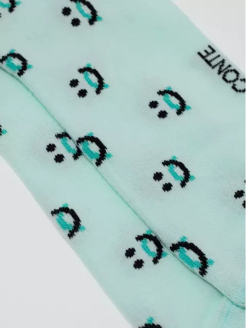 Короткие женские хлопковые носки conte classic 439 бледно-бирюзовый, 7С-34СП, 36-37 (23), CONTE ELEGANT,  - 4