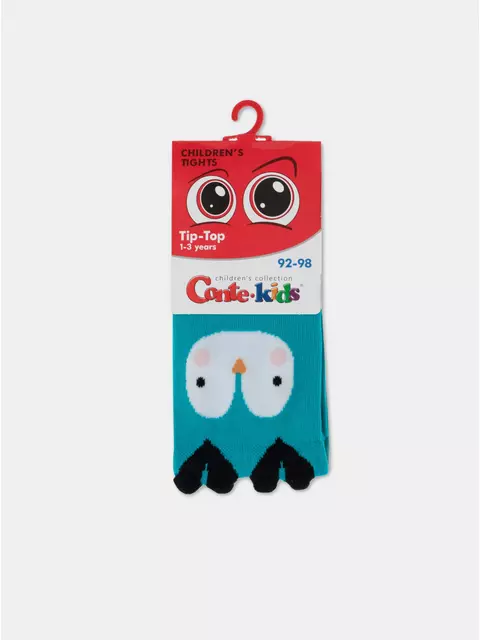 Колготки детские conte-kids tip-top (мордашки) 571 бирюза, 17С-60СП, 92-98 (14), CONTE-KIDS,  - 3