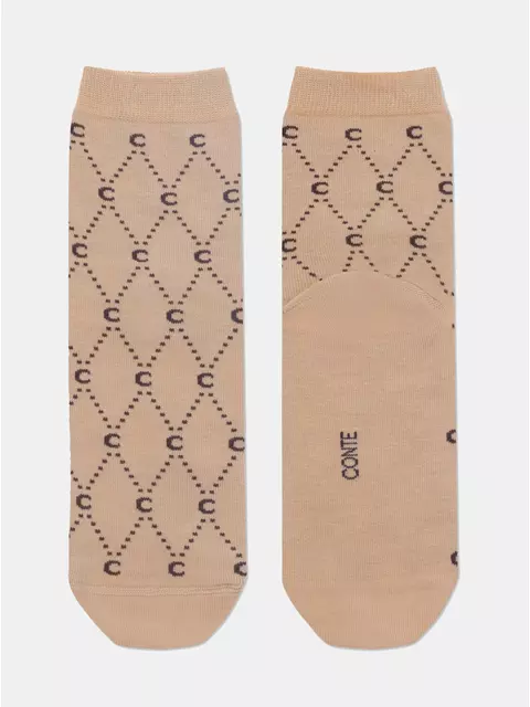 Носки женские хлопковые classic 525 бежевый, 7С-22СП, 36-37 (23), CONTE ELEGANT,  - 4