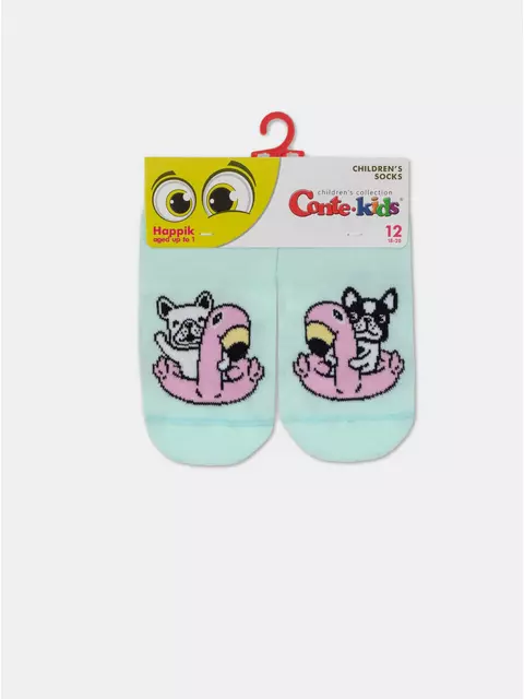 Носки детские "веселые ножки" 933 бледно-бирюзовый, 17С-10СП, 12, CONTE-KIDS,  - 4