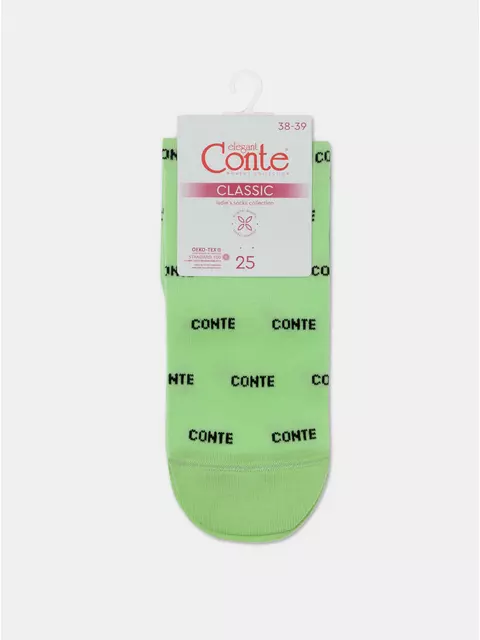 Носки женские хлопковые classic 528 салатовый, 15С-15СП, 38-39 (25), CONTE ELEGANT,  - 5