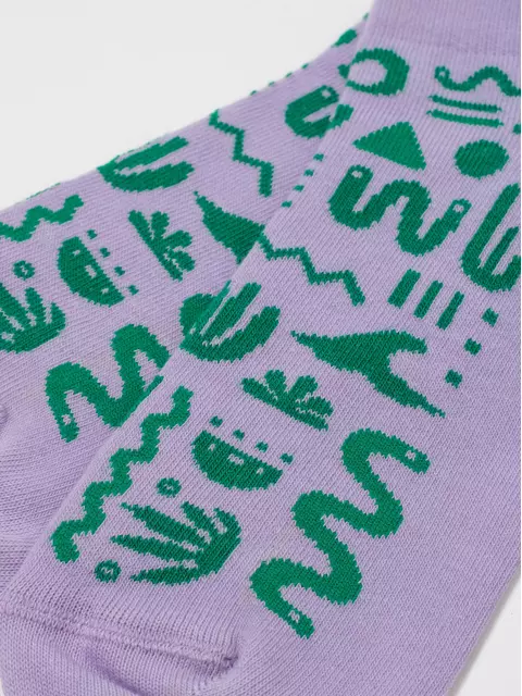 Носки женские хлопковые esli active (короткие) 534 сиреневый, 22С-42СПЕ, 38-39 (25), ESLI,  - 5