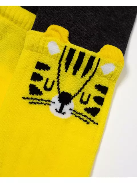 Колготки детские conte-kids tip-top (мордашки) 572 желтый, 17С-60СП, 104-110 (16), CONTE-KIDS,  - 4