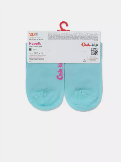 Носки детские "веселые ножки" 941 бледно-бирюзовый, 17С-10СП, 20, CONTE-KIDS,  - 6