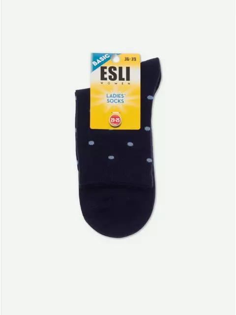 Носки женские хлопковые esli basic 21с-78спе 359 темно-синий, 21С-78СПЕ, 36-39 (23-25), ESLI,  - 5