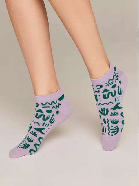 Носки женские хлопковые esli active (короткие) 534 сиреневый, 22С-42СПЕ, 38-39 (25), ESLI,  - 2
