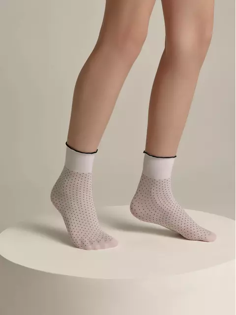 Носки для девочек нарядные point bianco, 22С-7СП, 18-20, CONTE ELEGANT,  - 1