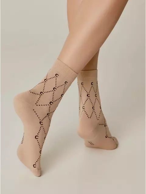 Носки женские хлопковые classic 525 бежевый, 7С-22СП, 36-37 (23), CONTE ELEGANT,  - 2