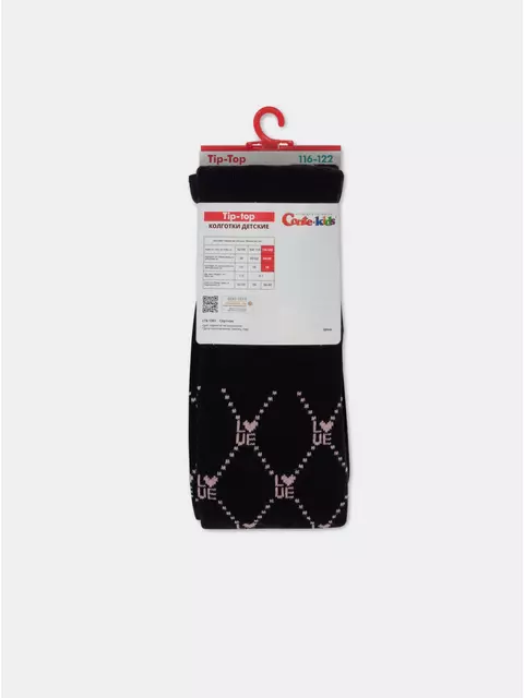 Колготки детские tip-top 634 черный, 4С-04СП, 116-122 (18), CONTE-KIDS,  - 4