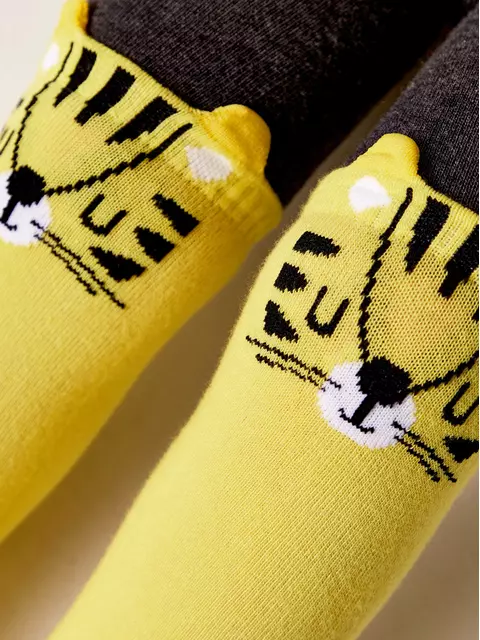 Колготки детские conte-kids tip-top (мордашки) 572 желтый, 17С-60СП, 104-110 (16), CONTE-KIDS,  - 3