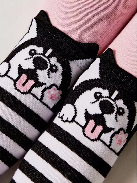 Колготки детские conte-kids tip-top (мордашки) 560 светло-розовый, 17С-60СП, 104-110 (16), CONTE-KIDS,  - 2