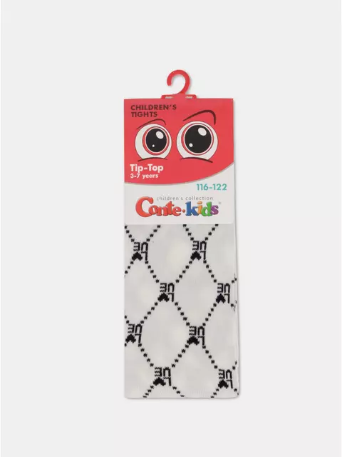 Колготки детские tip-top 634 молочный, 4С-04СП, 128-134 (20), CONTE-KIDS,  - 3