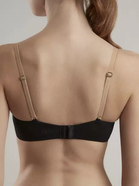 Бюстгальтер с мягкой чашкой, на каркасах satin tb6175 карамель с черным, 21С-0051КСП, 75B, CONTE ELEGANT,  - 2