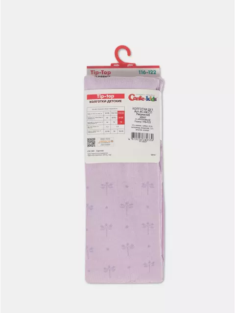Колготки детские tip-top 628 светло-розовый, 4С-04СП, 116-122 (18), CONTE-KIDS,  - 4