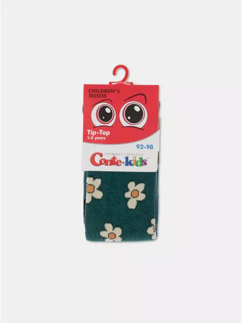 Колготки детские tip-top 624 темно-бирюзовый, 4С-03СП, 92-98 (14), CONTE-KIDS,  - 3