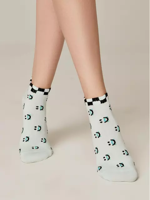 Короткие женские хлопковые носки conte classic 439 бледно-бирюзовый, 7С-34СП, 36-37 (23), CONTE ELEGANT,  - 2