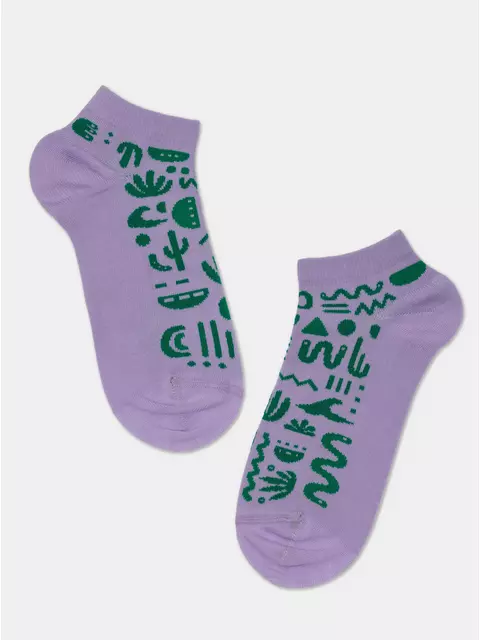 Носки женские хлопковые esli active (короткие) 534 сиреневый, 22С-42СПЕ, 38-39 (25), ESLI,  - 4