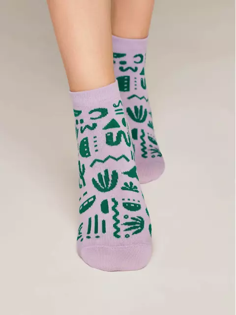 Носки женские хлопковые esli active (короткие) 534 сиреневый, 22С-42СПЕ, 38-39 (25), ESLI,  - 3