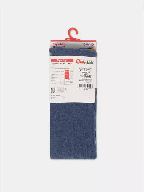 Колготки детские tip-top 636 темный джинс, 4С-02СП, 92-98 (14), CONTE-KIDS,  - 5