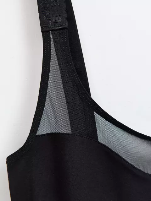 Боди женское из бамбука и эластичной сеточки double conte lbt 2263 black, 22С-2236ТСП, 170-84-90/XS, CONTE ELEGANT,  - 2