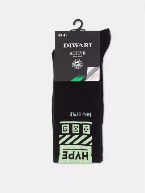 Носки мужские diwari active (светонакопительные) 487 черный, 22С-97СП, 44-45 (29), DIWARI,  - 2