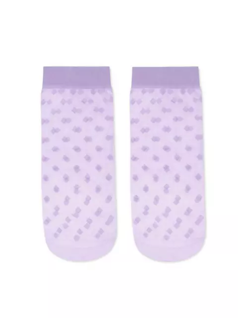 Носки женские в мелкие ромбы fantasy 21с-144сп violet, 21С-144СП, 36-39 (23-25), CONTE ELEGANT,  - 3